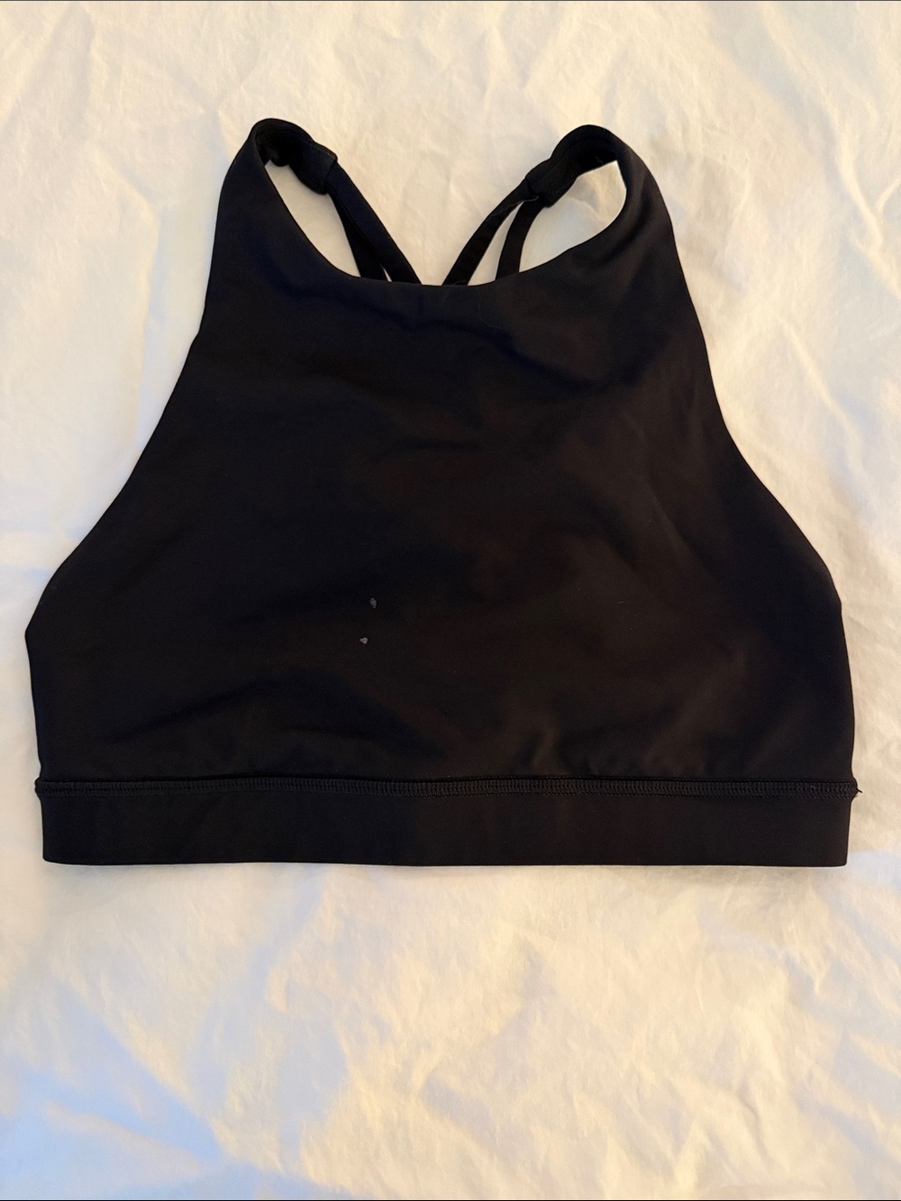 Women’s High-Neck Black Sports Bra